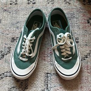 Old Skool Vans Green Ultracush